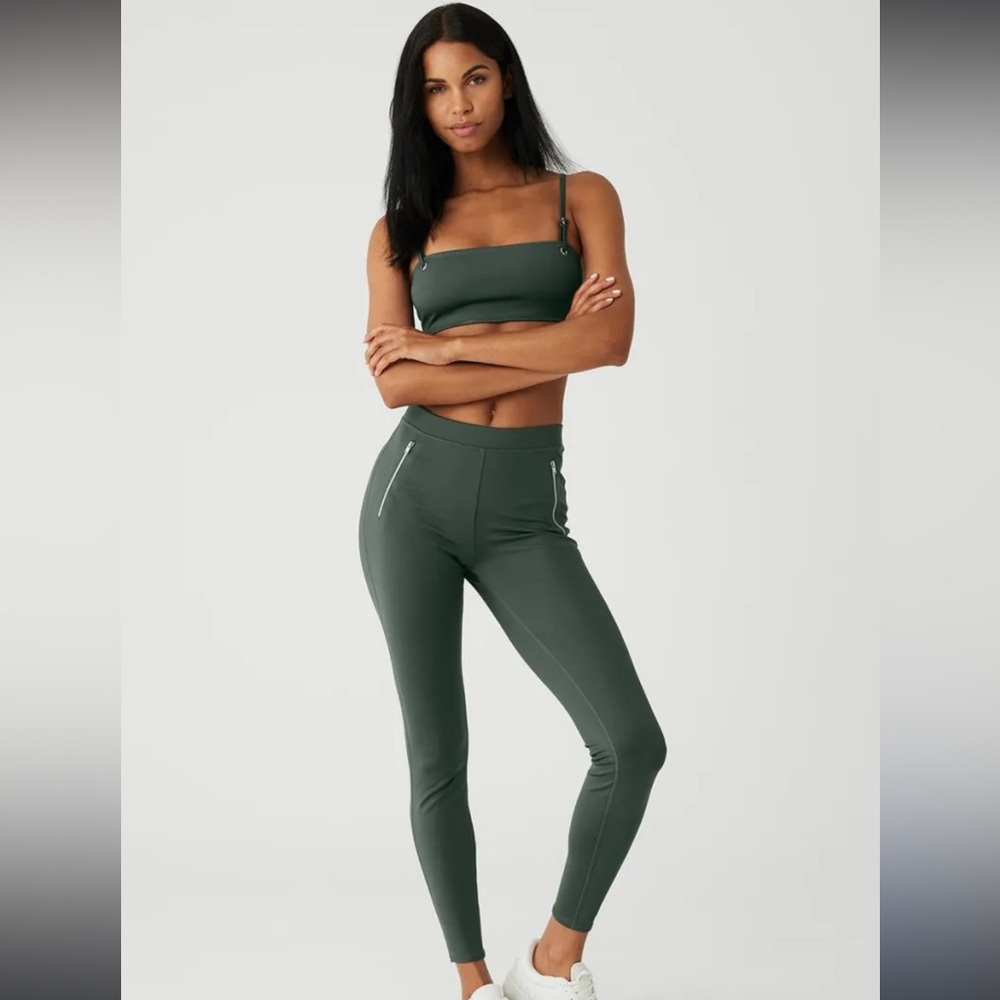 Like New Alo Yoga Set - green XXS bottoms S top